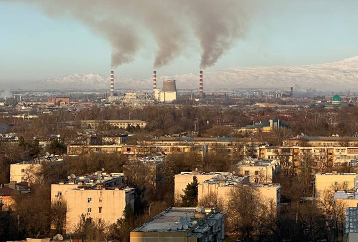 Загрязненный воздух в Ташкенте